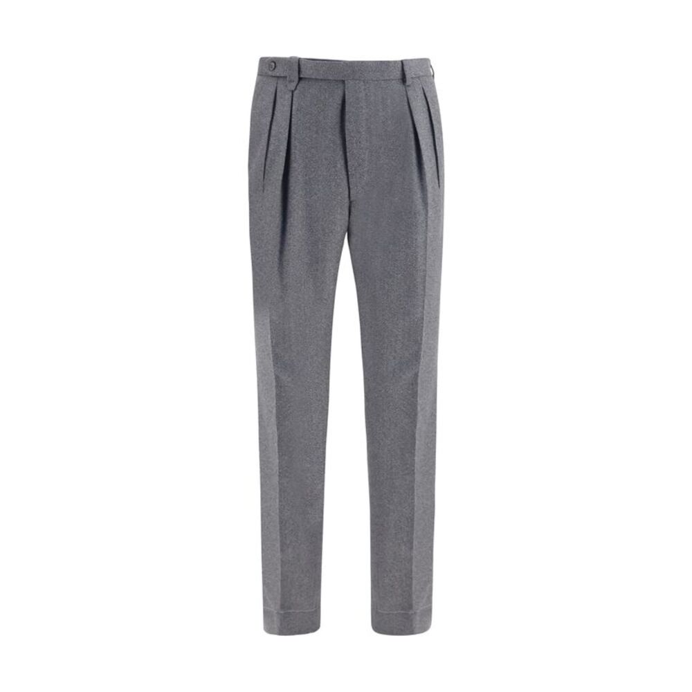 Brioni Men Elba Trousers In Silk, Cashmere And Linen